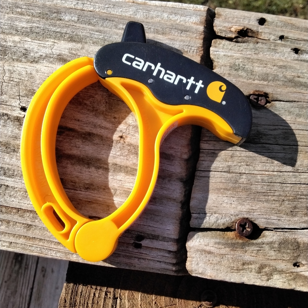Carhartt branded cable clamp